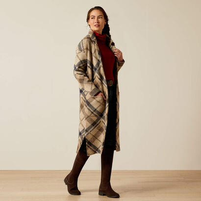 Ballston Cardigan Oatmeal Plaid