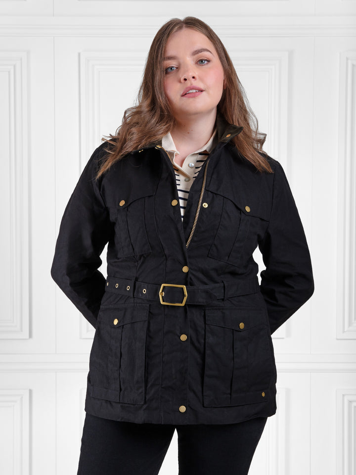 The Sadie Women’s Jacket - Black Dry Wax Cotton