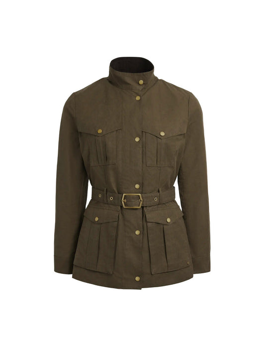 The Sadie Women’s Jacket - Khaki Dry Wax Cotton