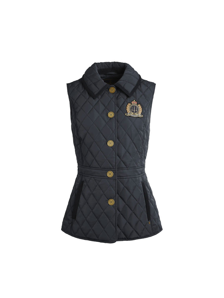 The Bella Women’s Gilet - Navy Quilt