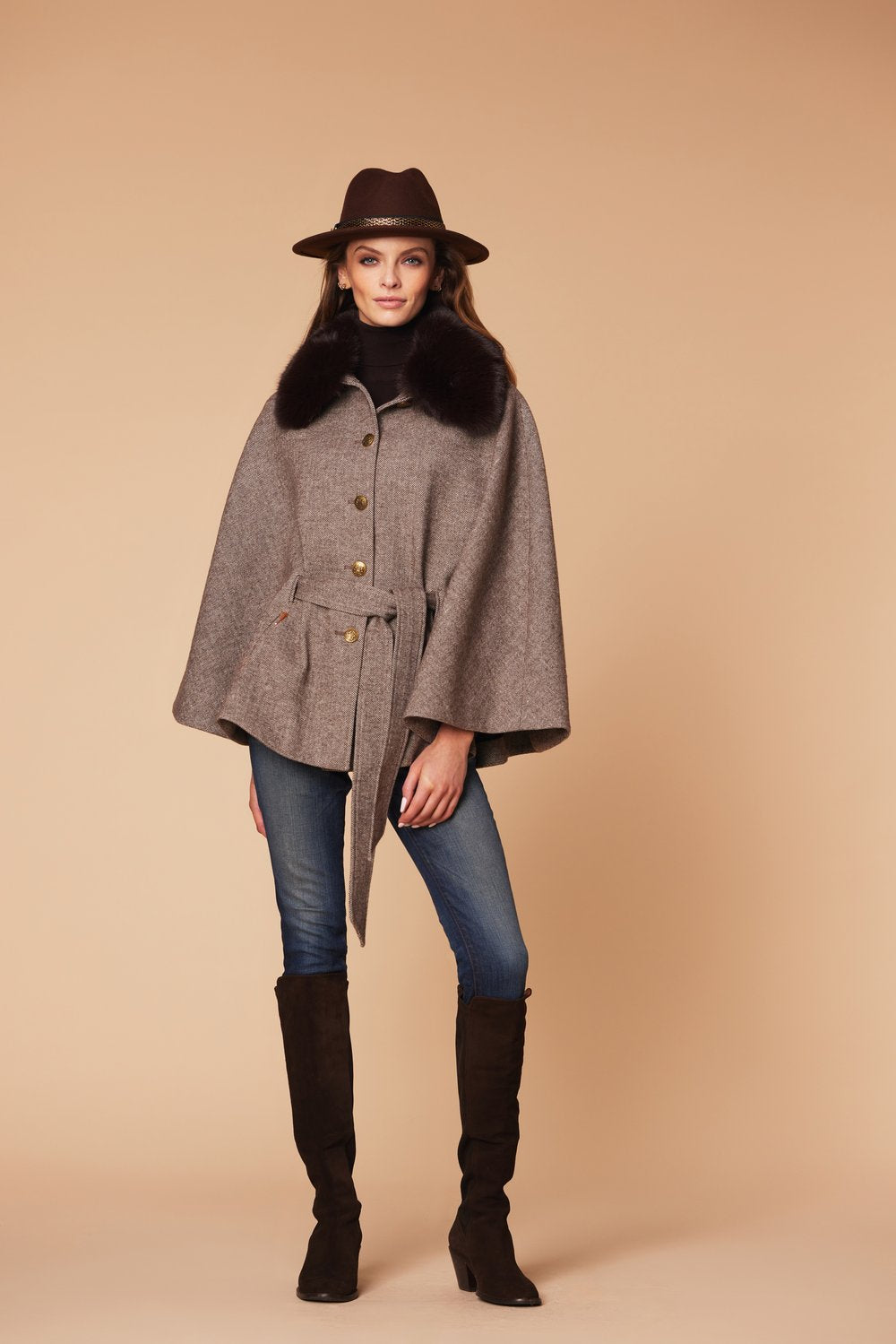 The Marlow Tweed Cape