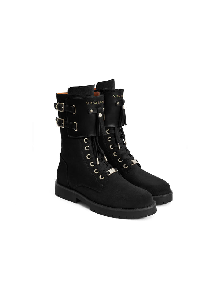 Windsor Black Combat Boots