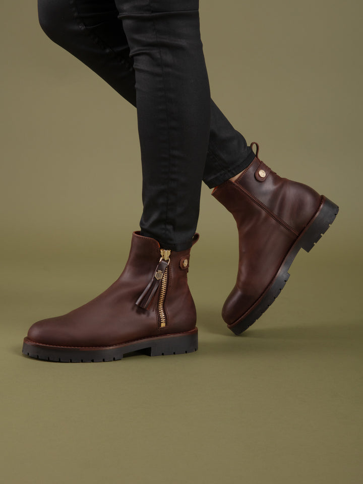 Oakham Waterproof Ankle Boot Mahogany