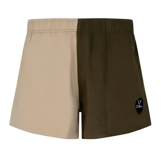 Unisex Khaki & Cream Shorts