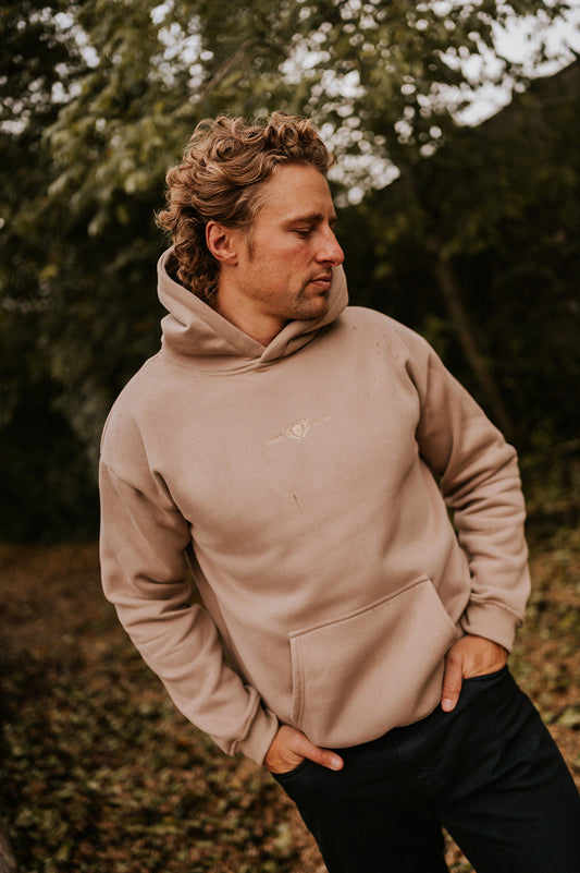 Unisex Calor Taupe Hoodie