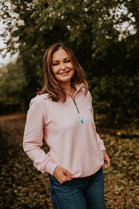 Unisex Ashdown blush 1/4 Zip