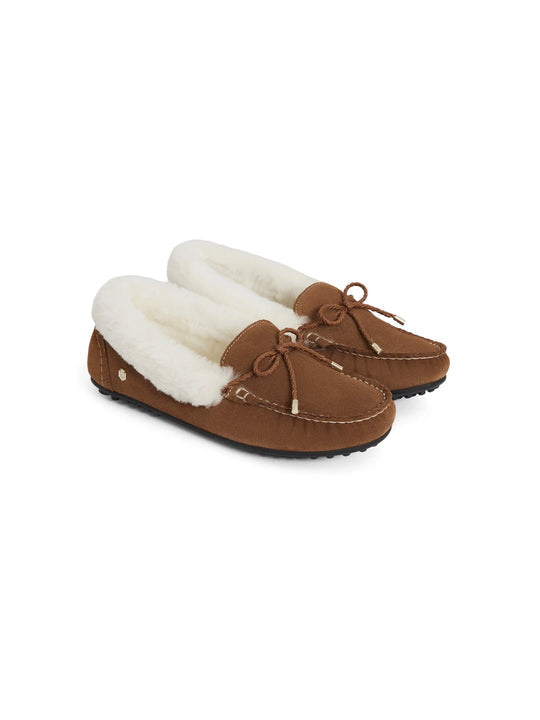 Henley Tan Shearling Slipper