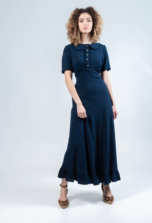 Samantha Navy Dress