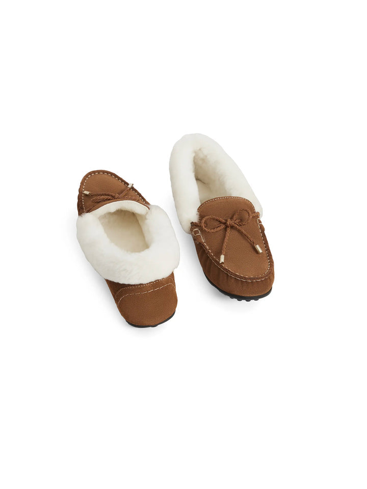 Henley Tan Shearling Slipper