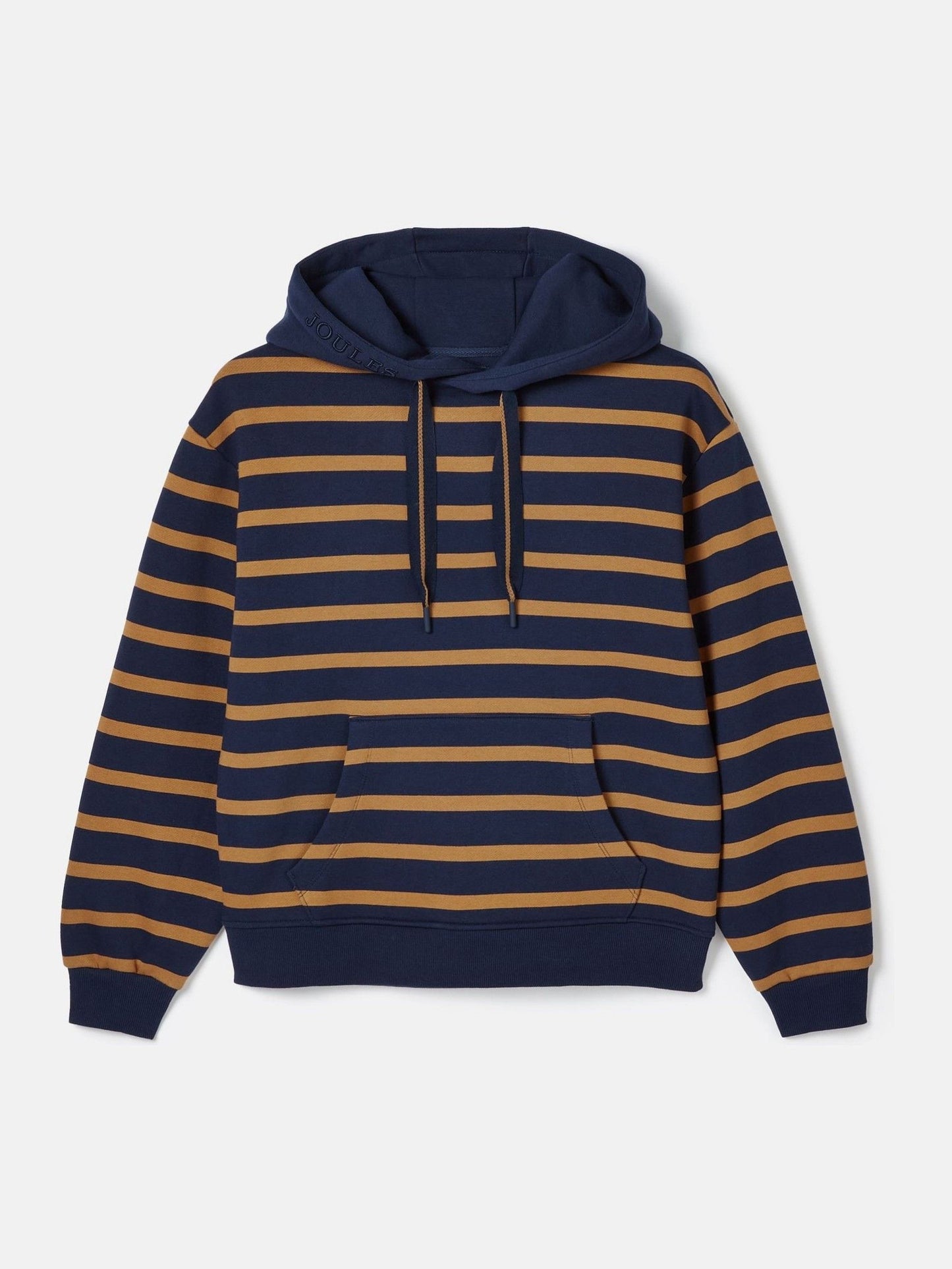 Milbourne Navy Tan Stripe Hoodie