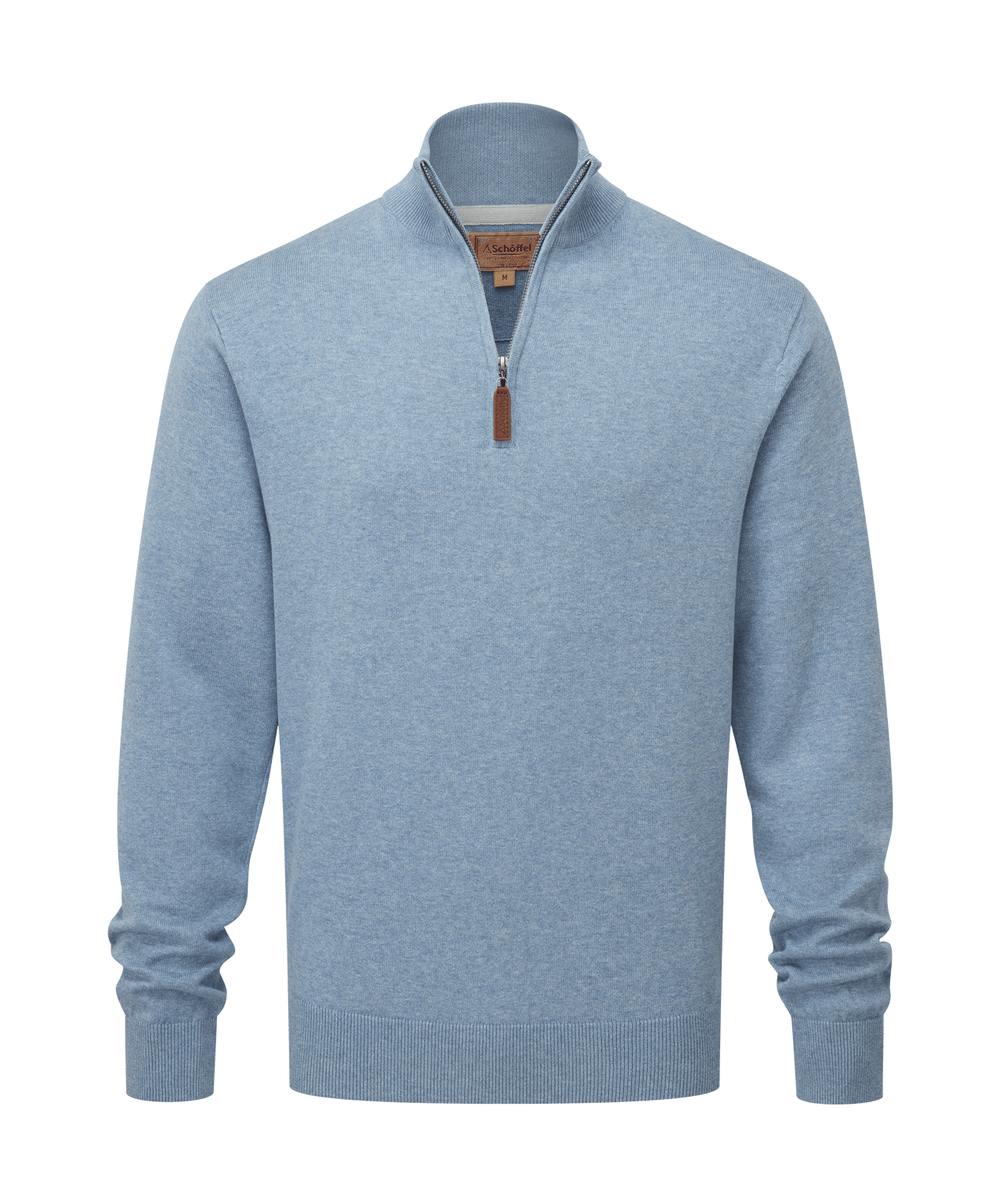 Porthmeor Pima Cotton Quarter Zip Jumper