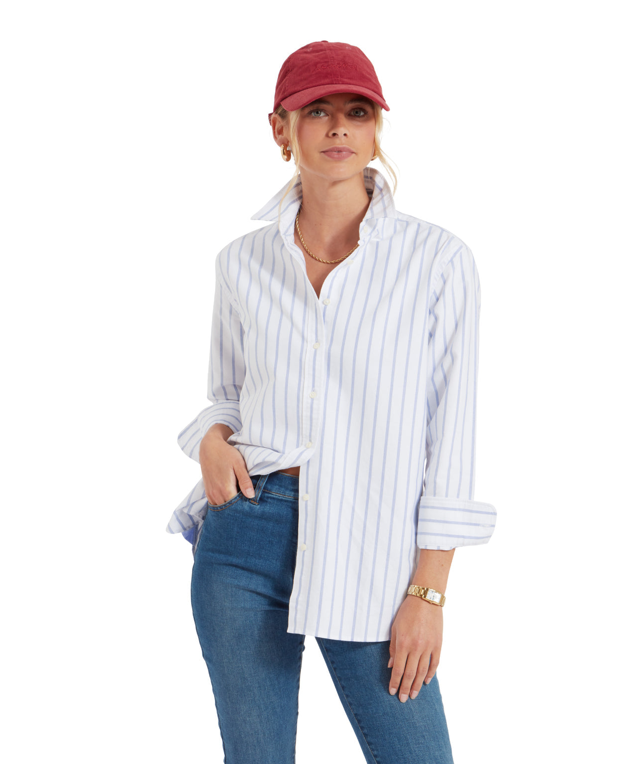 Walberswick Oxford Shirt Blue Stripe