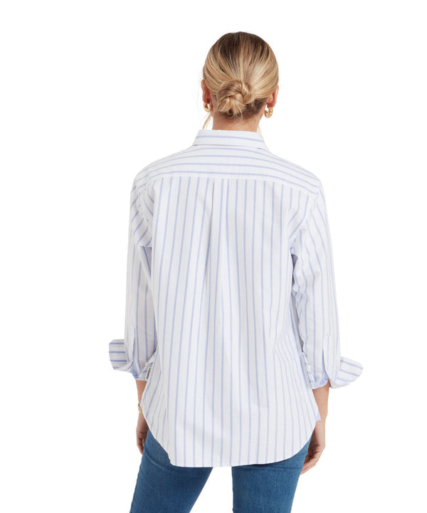 Walberswick Oxford Shirt Blue Stripe