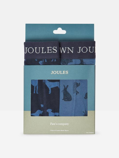 Crown Joules
Navy Pack of Two Cotton Boxers