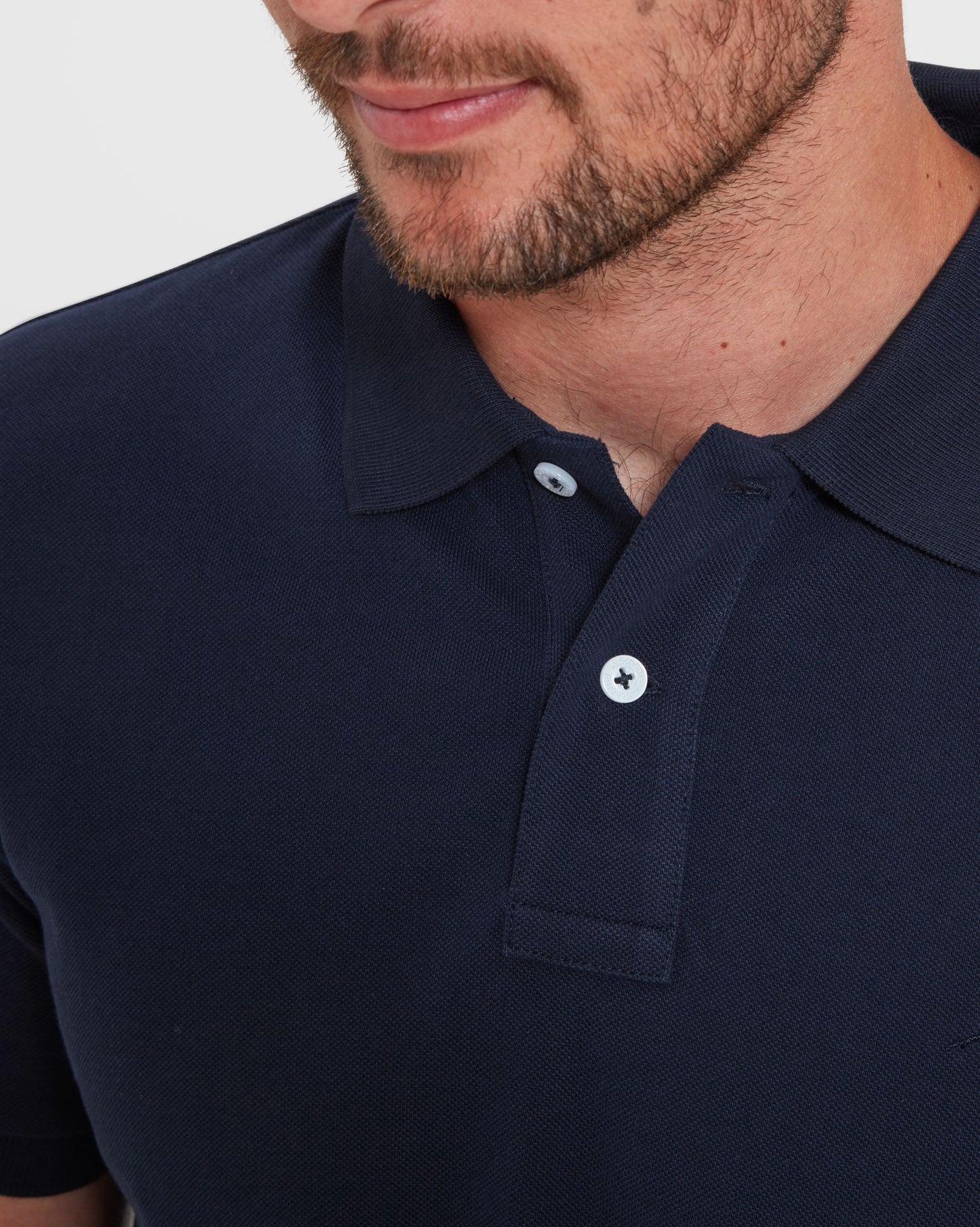 St Ives Jersey Polo Shirt Navy