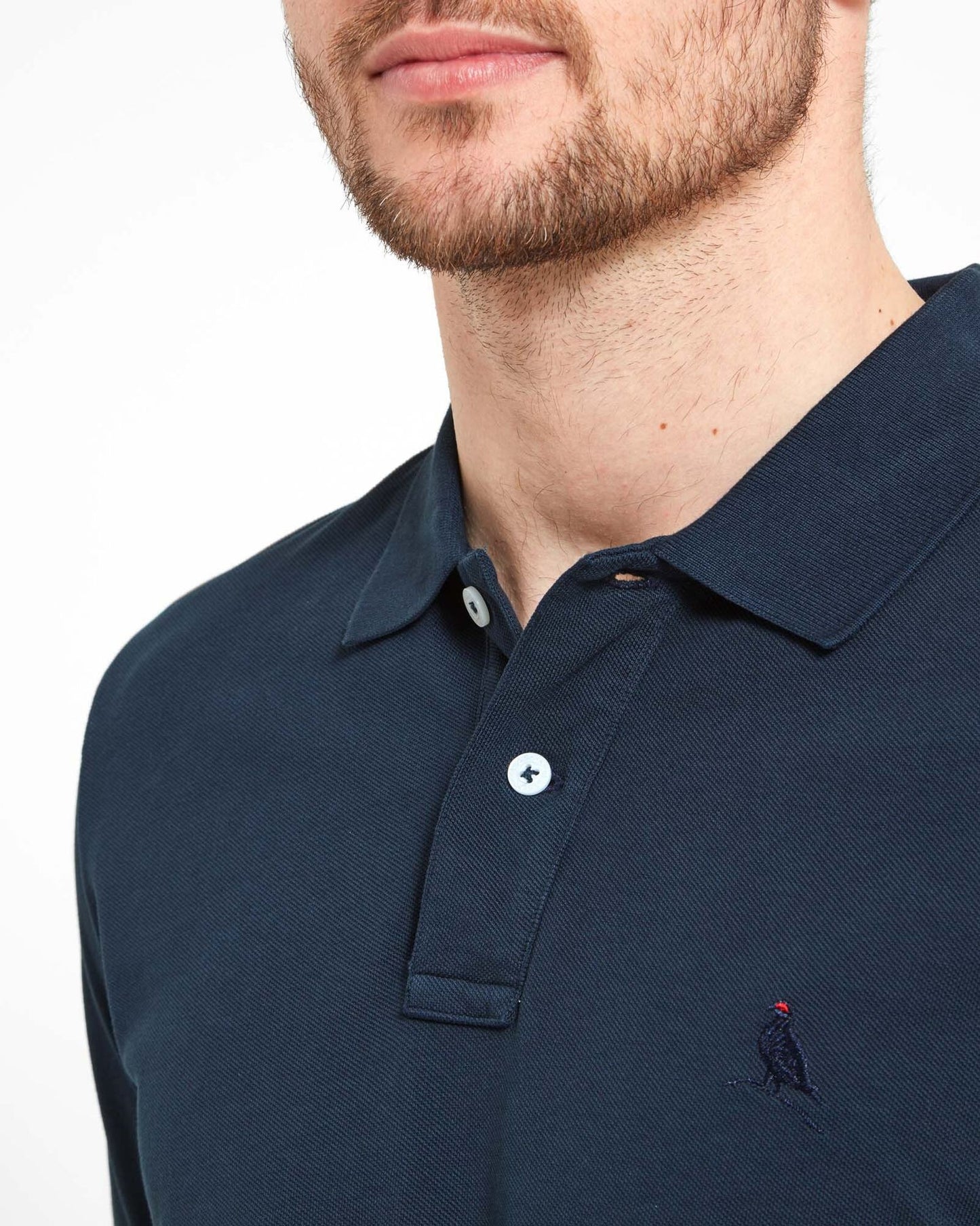 St Ives Jersey Polo Shirt Navy