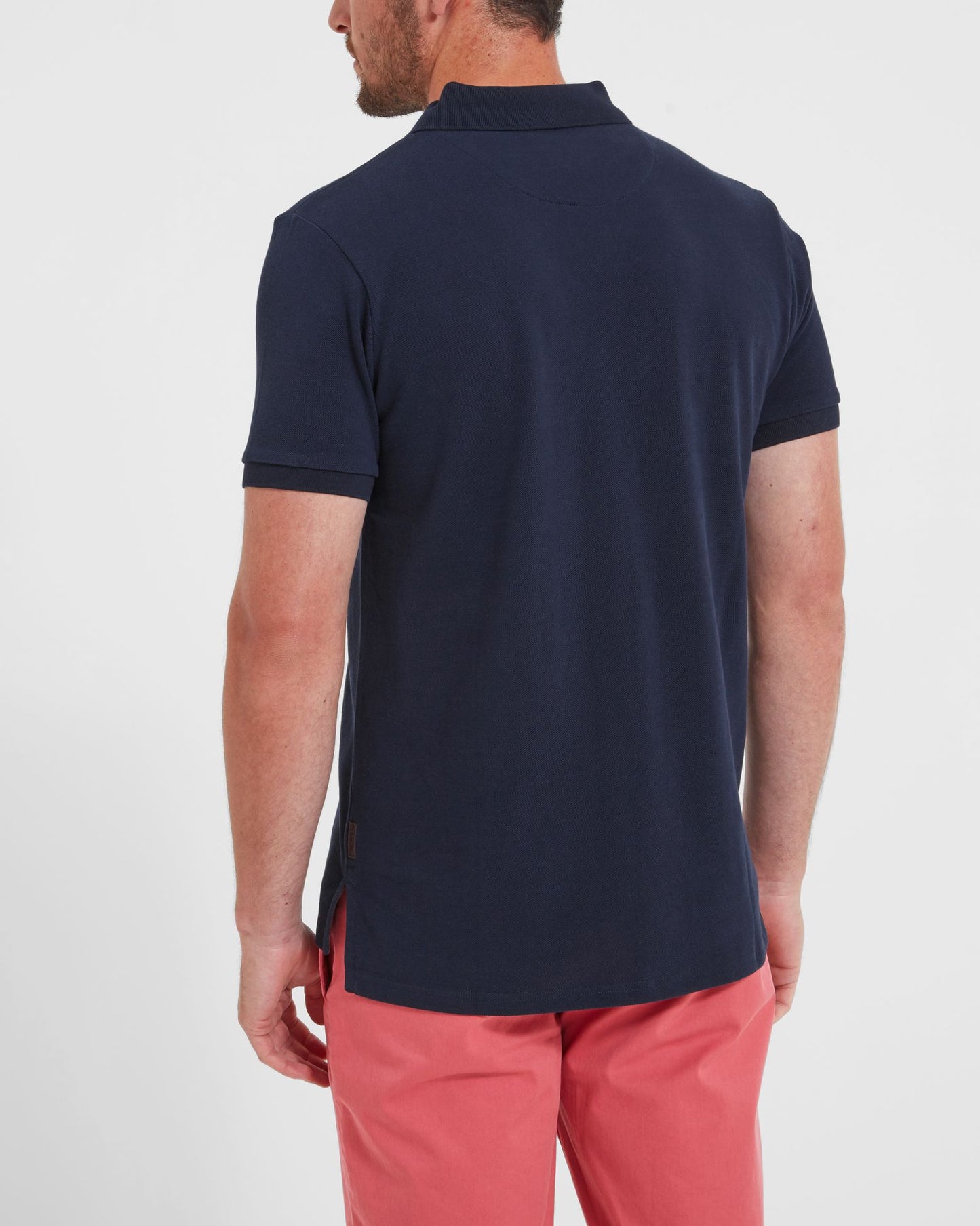 St Ives Jersey Polo Shirt Navy