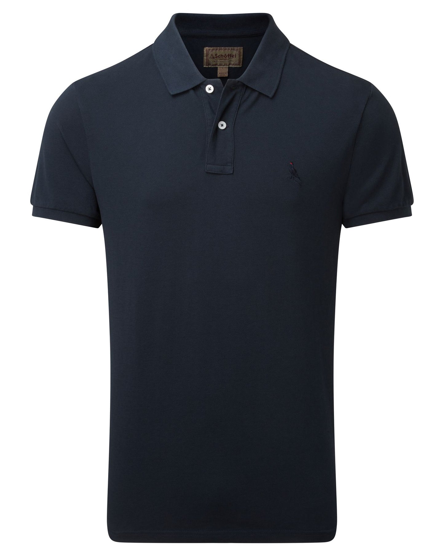 St Ives Jersey Polo Shirt Navy