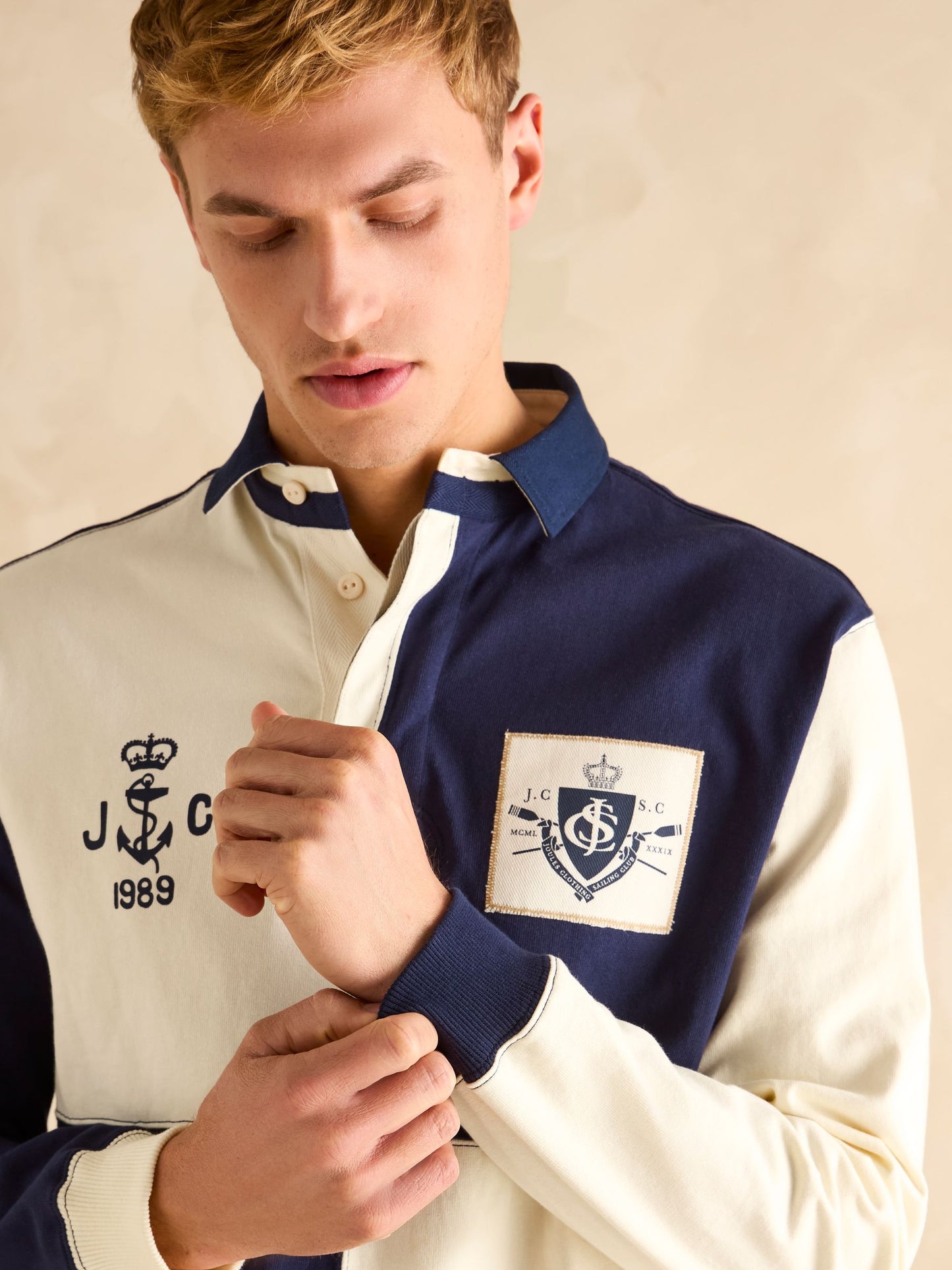 Harlequin Cream/Navy Rugby Club Shirt