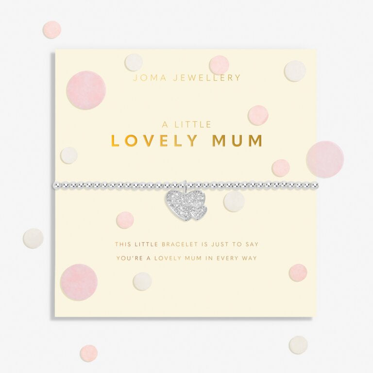 Confetti A Little 'Lovely Mum' Bracelet In Silver Plating