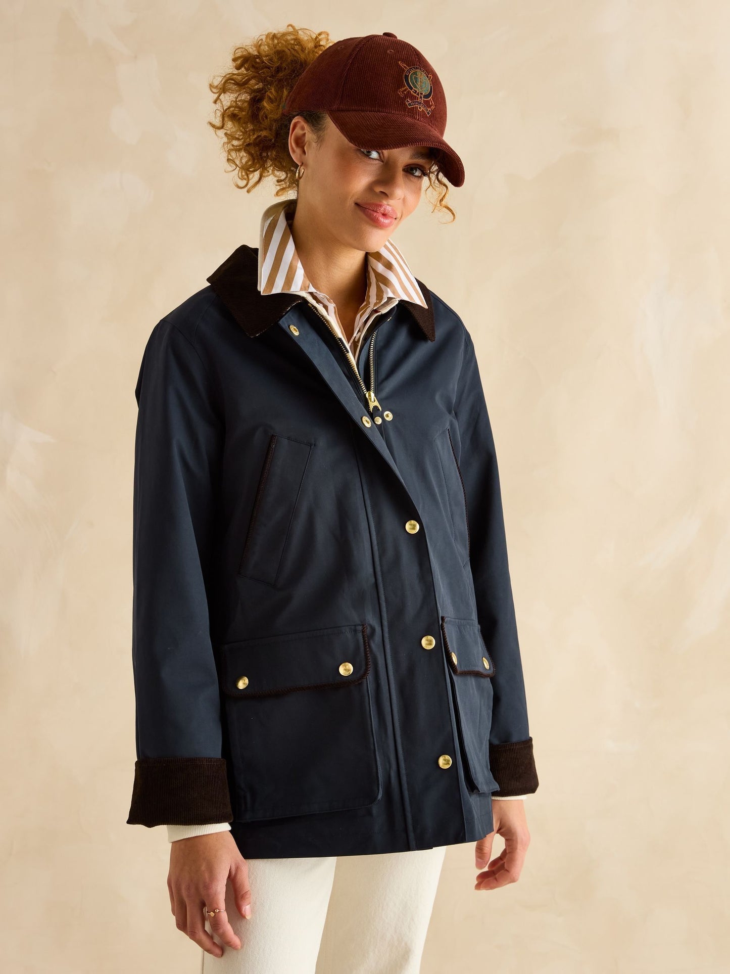 Katherine Navy Waterproof Heritage Coat