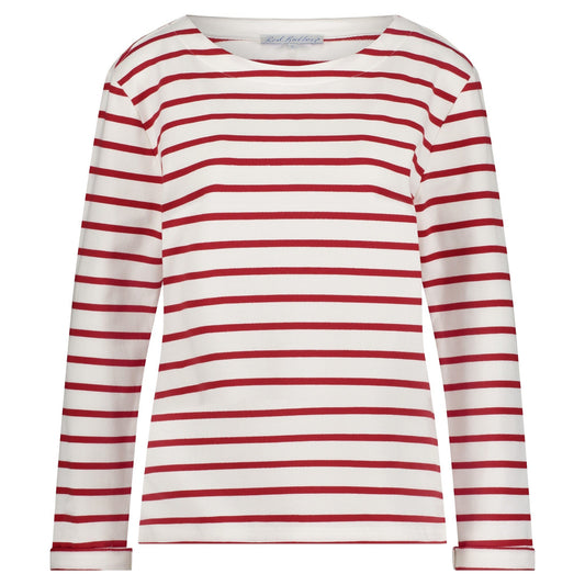 Terry LS T-shirt stripe raspberry