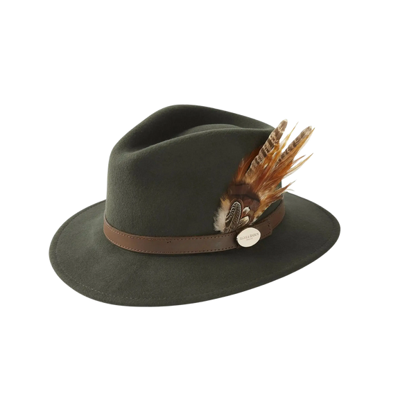 The Suffolk Fedora Olive (Bronze Feather)