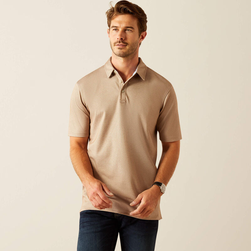 Shaldon Polo  SILKEN BROWN HEATHER