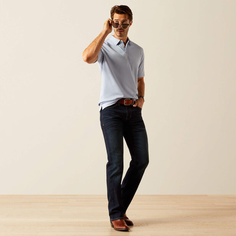 Shaldon Polo  PACIFIC BLUE HEATHER