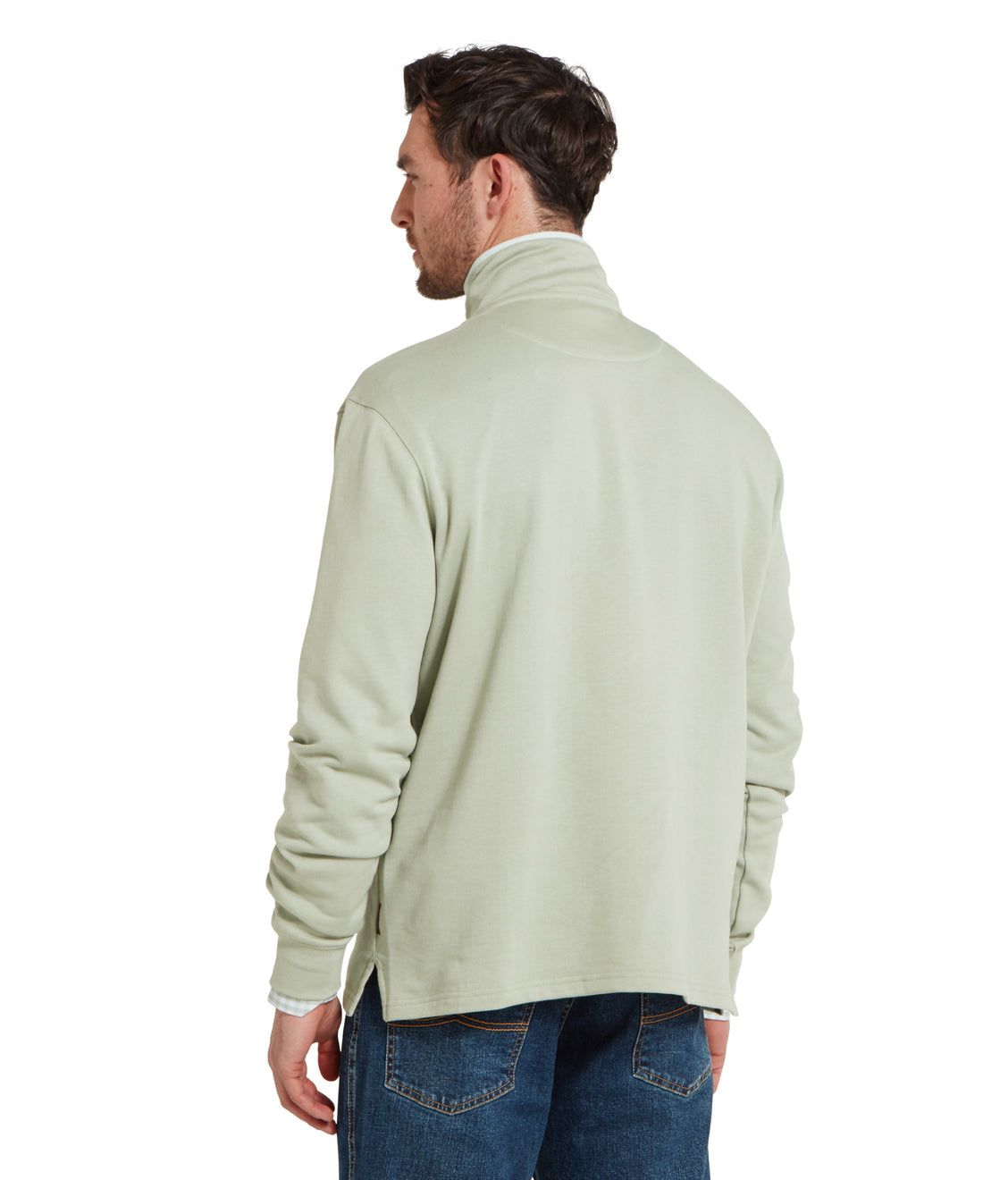 Trencrom Quarter Zip Aqua Grey/Blue Water