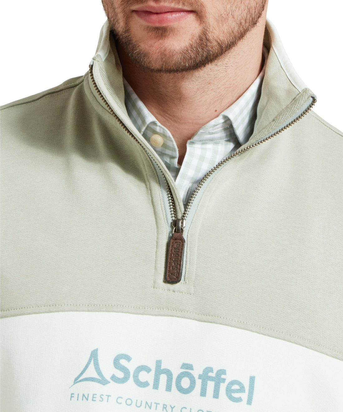 Trencrom Quarter Zip Aqua Grey/Blue Water