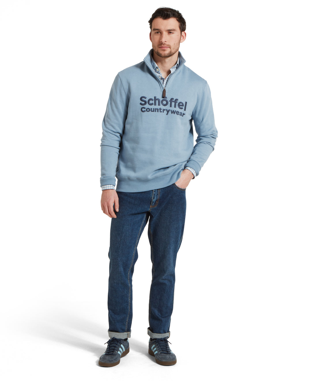 Bude Sweatshirt Pigeon Blue