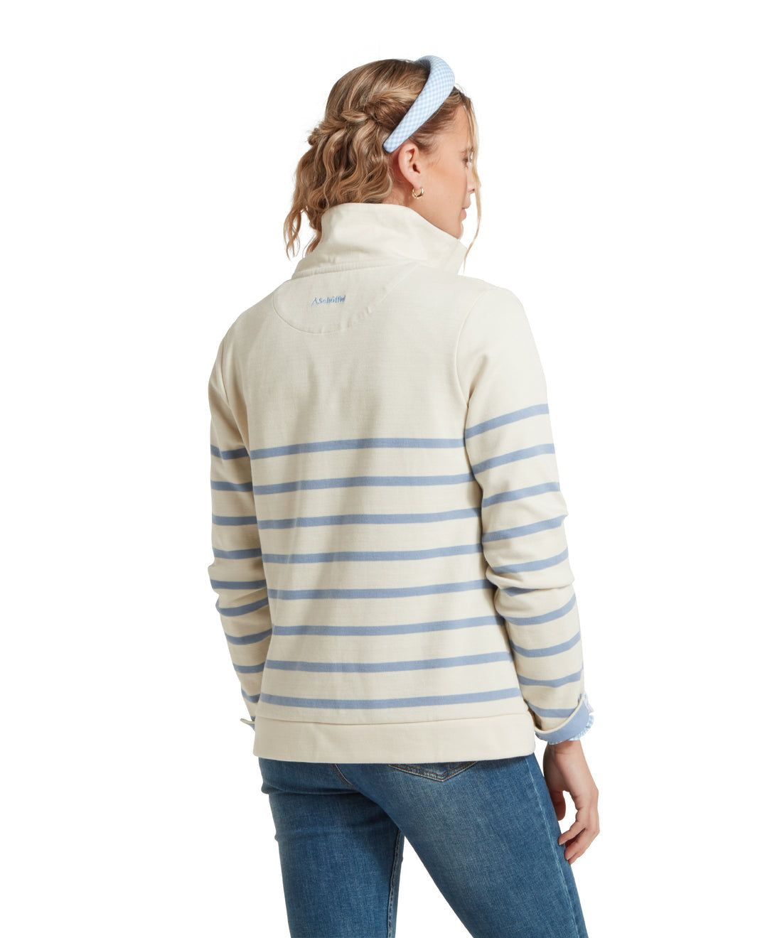 Sandown Sweatshirt Pale Blue Stripe