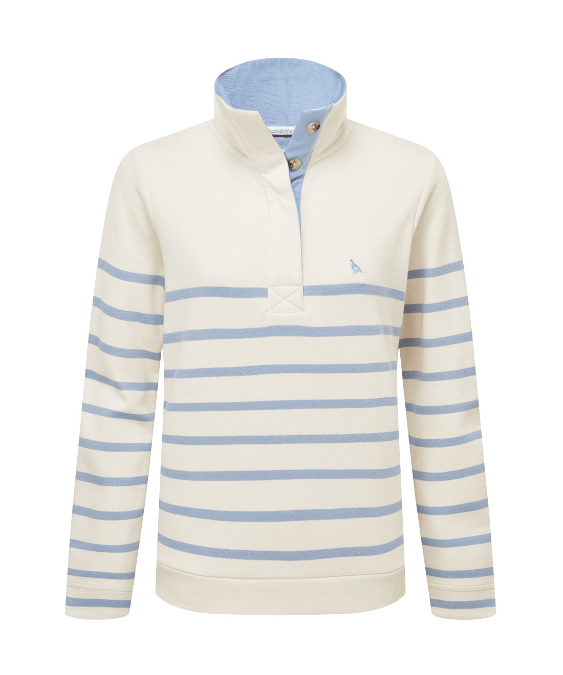 Sandown Sweatshirt Pale Blue Stripe