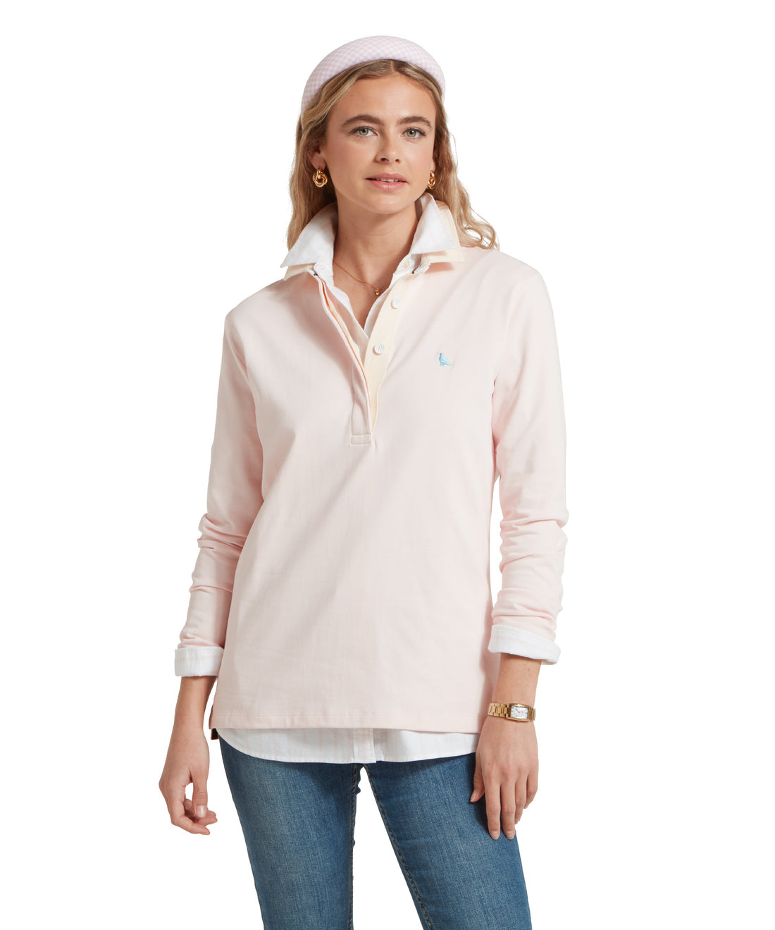 Chapel Porth Rugby Shirt Mauve Blush