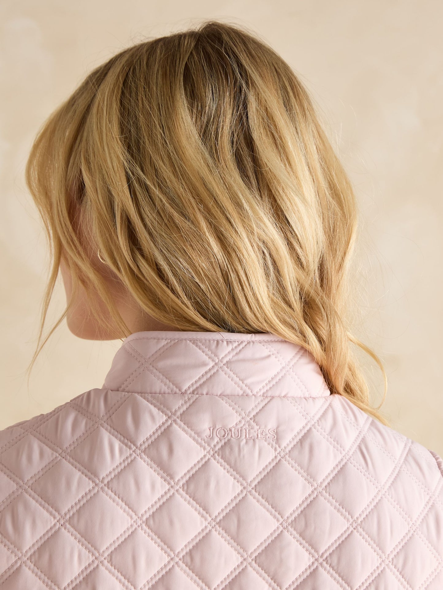 Minx Pink Showerproof Diamond Quilted Gilet Pink