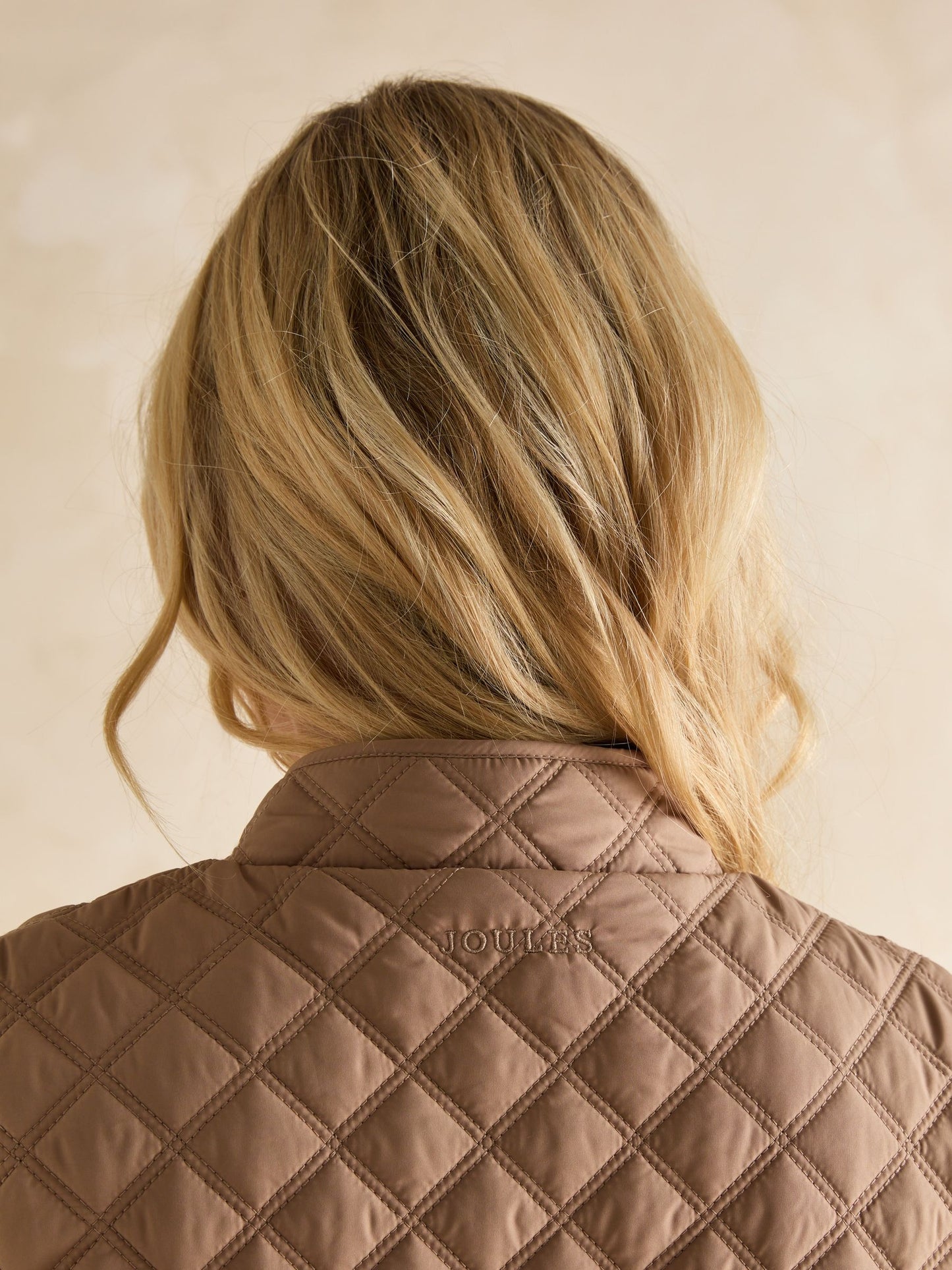 Minx Brown Showerproof Diamond Quilted Gilet Brown