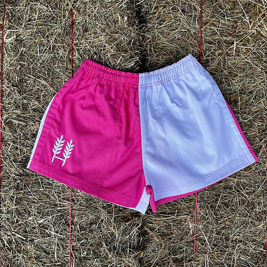 Pink/White Harlequin Shorts