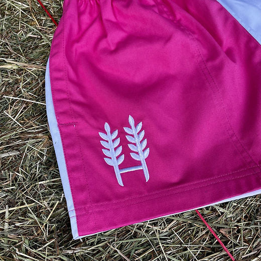 Pink/White Harlequin Shorts