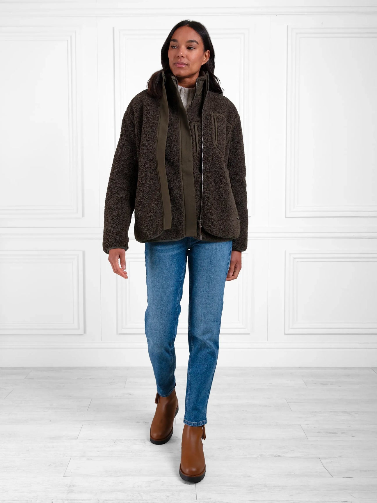 Agnes Khaki Gilet