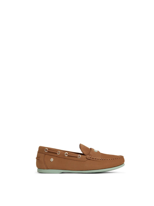 Boston Tan & Mint Deck Shoe