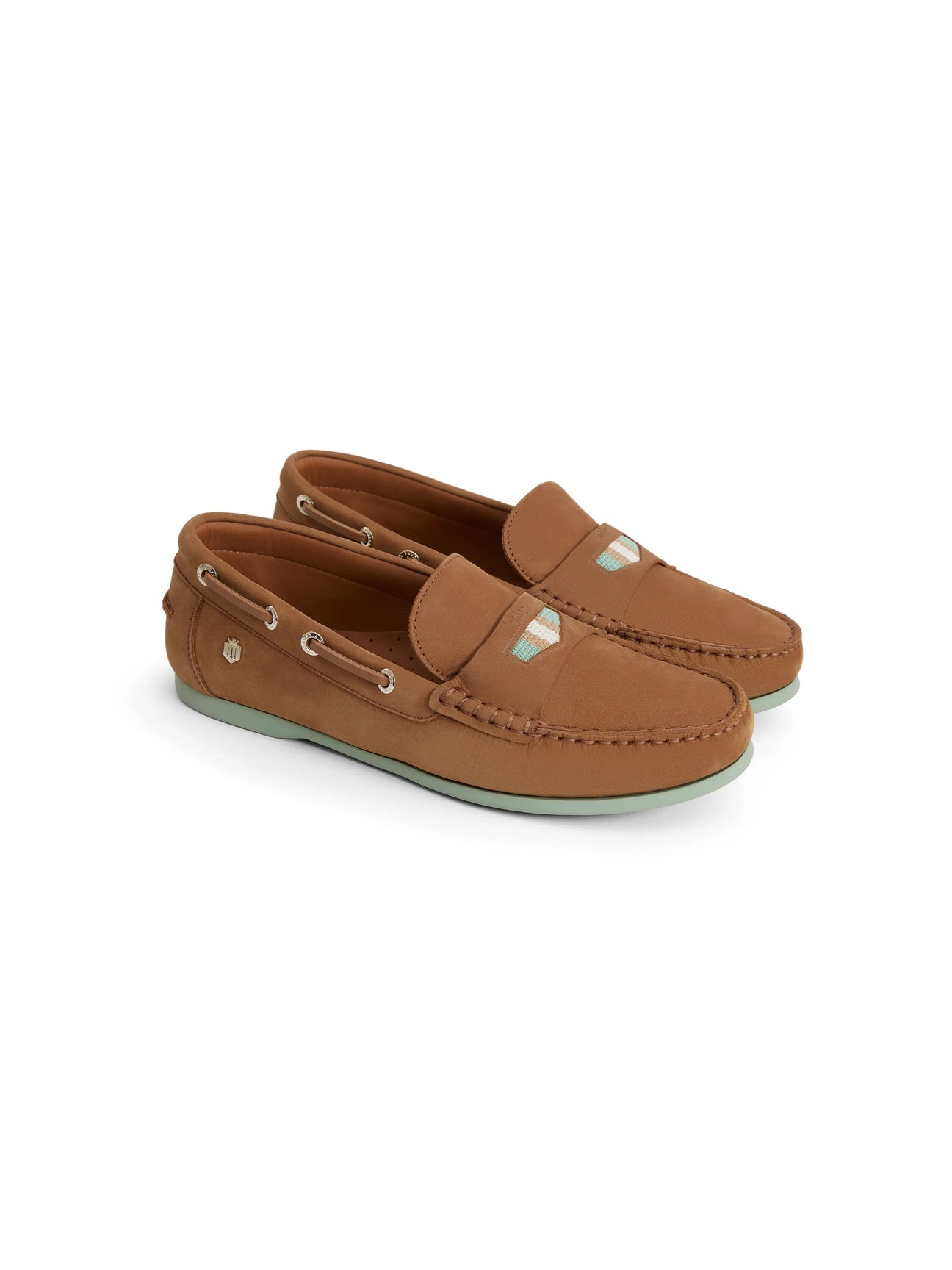 Boston Tan & Mint Deck Shoe