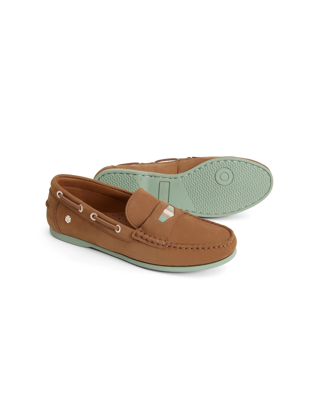 Boston Tan & Mint Deck Shoe