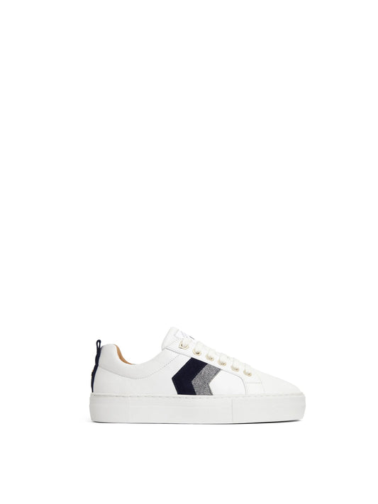 Alexandra Denim & Navy Platform Trainers