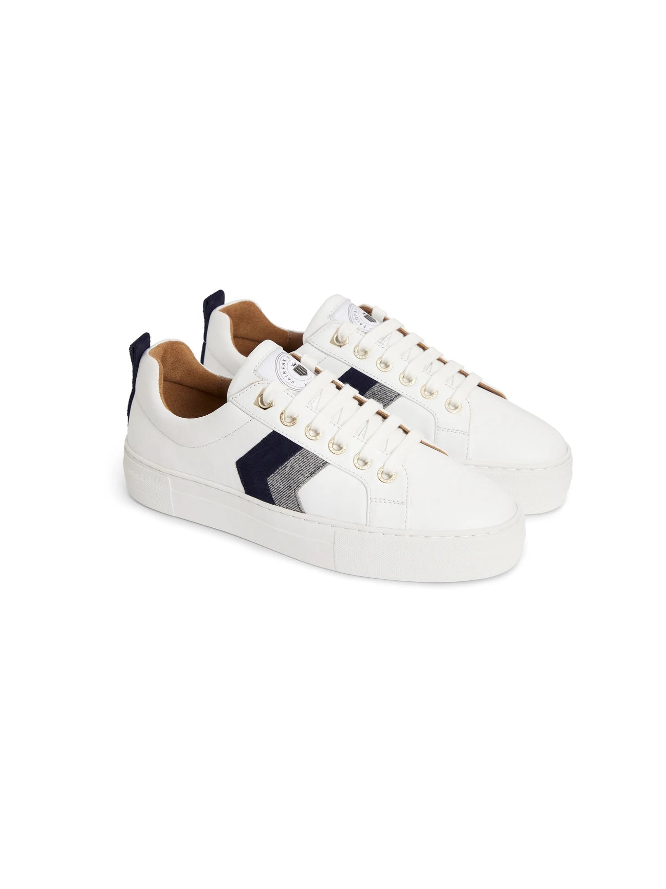 Alexandra Denim & Navy Platform Trainers