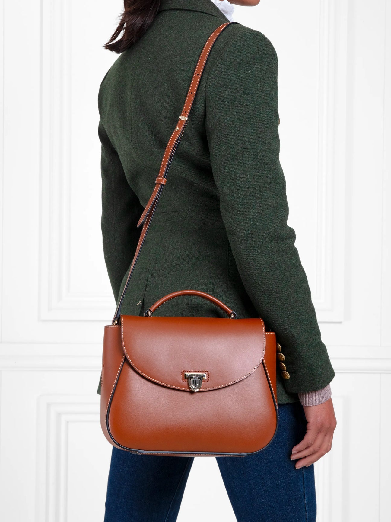 Blenheim Tan Leather Crossbody