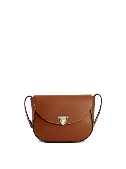 Blenheim Tan Leather Saddle Bag