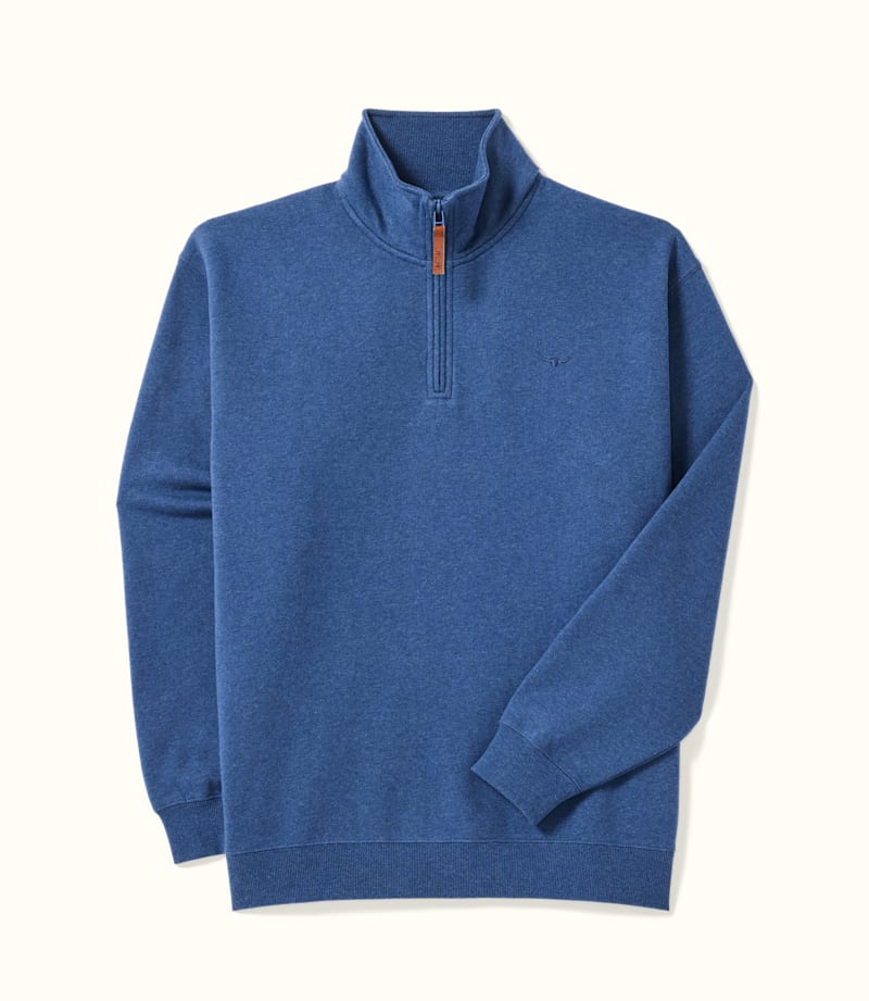 Mulyungarie 1/4 zip Sweatshirt Blue Marl