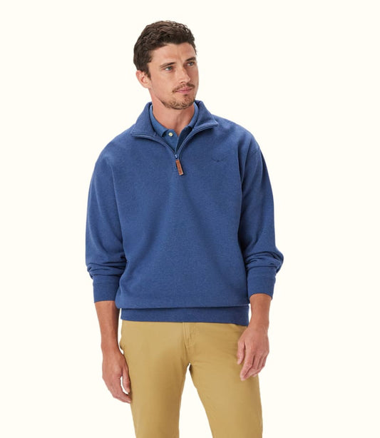 Mulyungarie 1/4 zip Sweatshirt Blue Marl