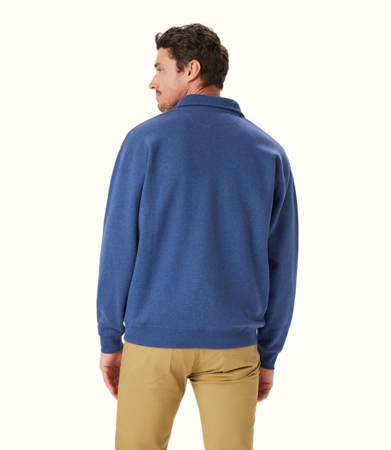 Mulyungarie 1/4 zip Sweatshirt Blue Marl